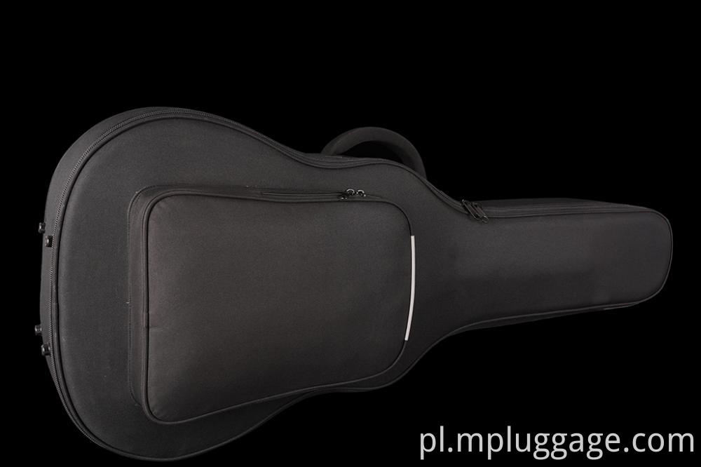 Prosta czarna torba muzyczna gitarowa Simple Black Guitar Music Bag